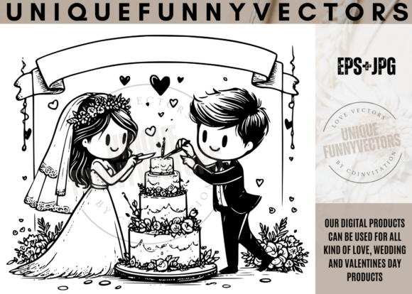 Adorable SVG Characters: Love and Wedding Design Magic