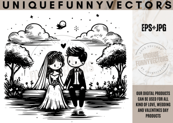 Creating Timeless Romance with Adorable Vector Characters