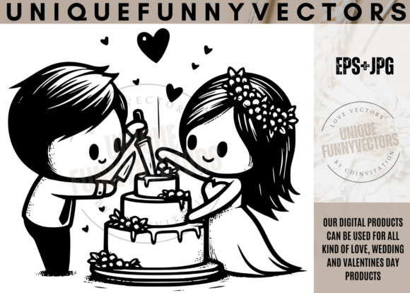 Love and Wedding SVG Vectors 430: Endearing Characters for Every Occasion