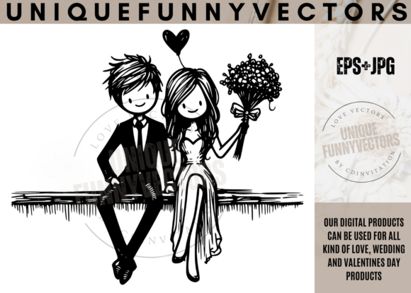 Romantic Wedding Art for Couples: A Design Love Story