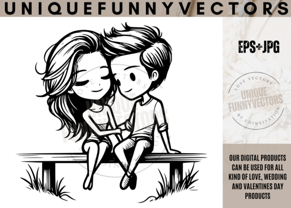 Wedding Couple Svg and Stick Vectors 343: Love in Every Line
