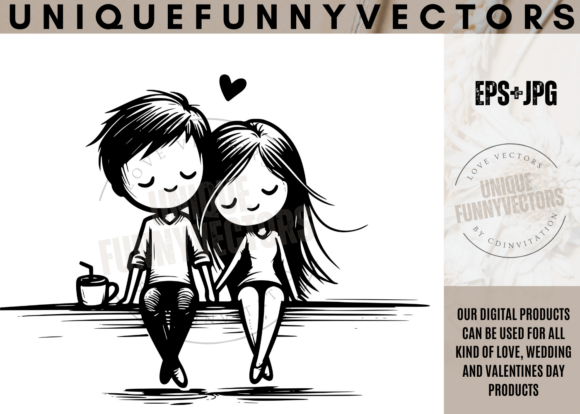 Wedding Couple Svg and Stick Vectors 373: Designing with Heart